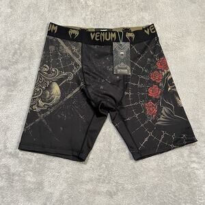Venum Santa Muerte 5.0 Tudo Shorts Mens XL Black Fightshorts UFC MMA